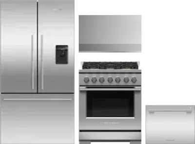 4 Piece Package Includes Refrigerator, Range, Hood And Dishwasher